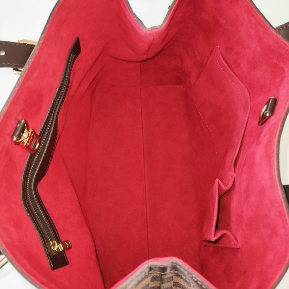 Very Good! LOUIS VUITTON Damier Hampstead MM Med - Picture 9 of 16